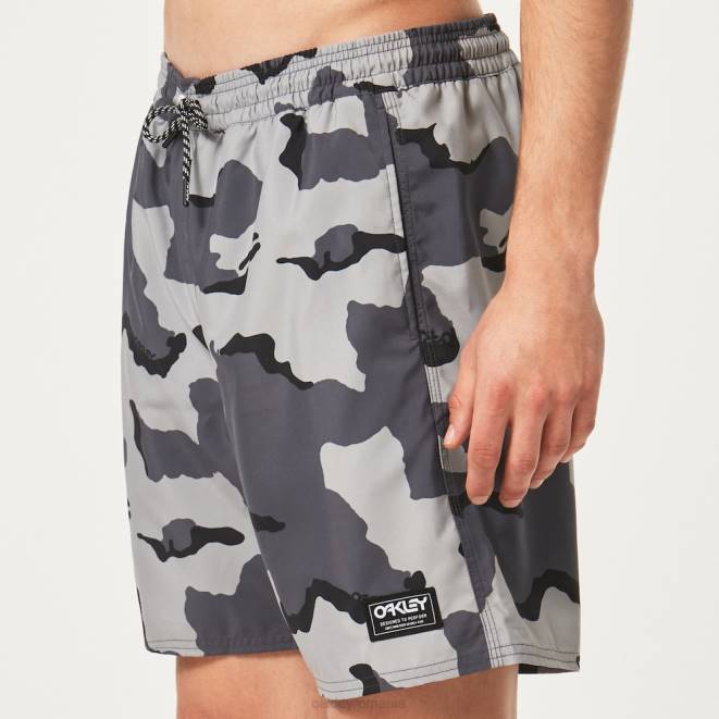 Oakley b1b camo gri închis Wanderlust 18\" rc scurt de plajă haine 620J2734
