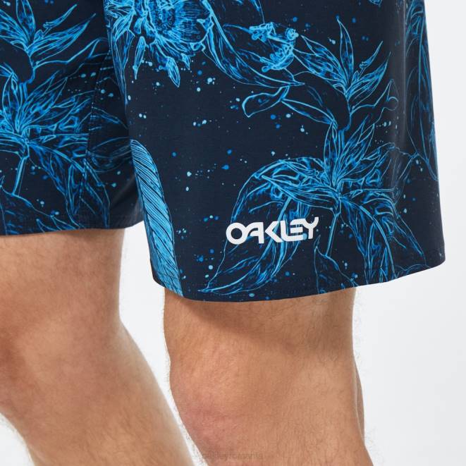 Oakley broasca cu flori albastre boardshort ohana floral 20\". haine 620J2895