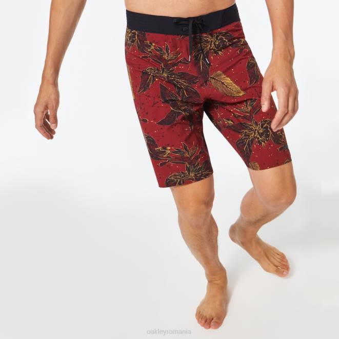 Oakley broasca cu flori rosie boardshort ohana floral 20". haine 620J2894