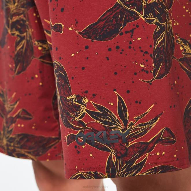 Oakley broasca cu flori rosie boardshort ohana floral 20\". haine 620J2894