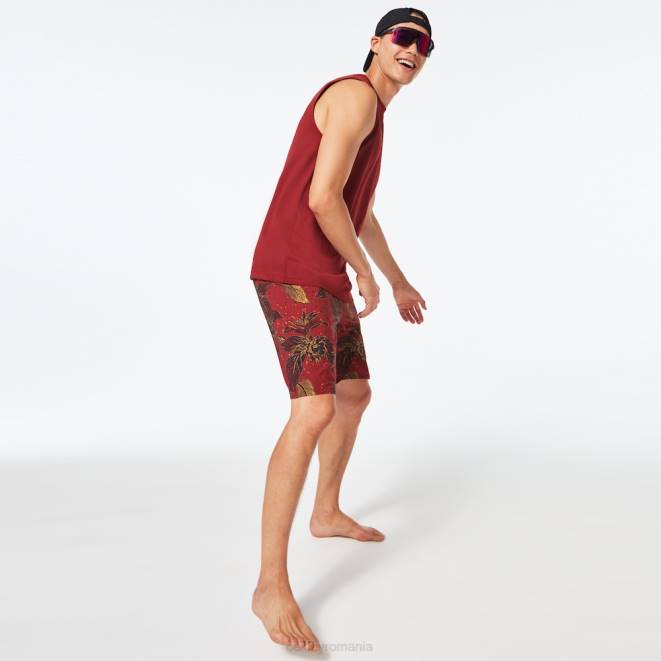 Oakley broasca cu flori rosie boardshort ohana floral 20\". haine 620J2894