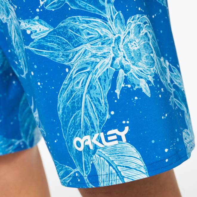 Oakley floare/dungă albastru deschis boardshort retro split 21 haine 620J2782