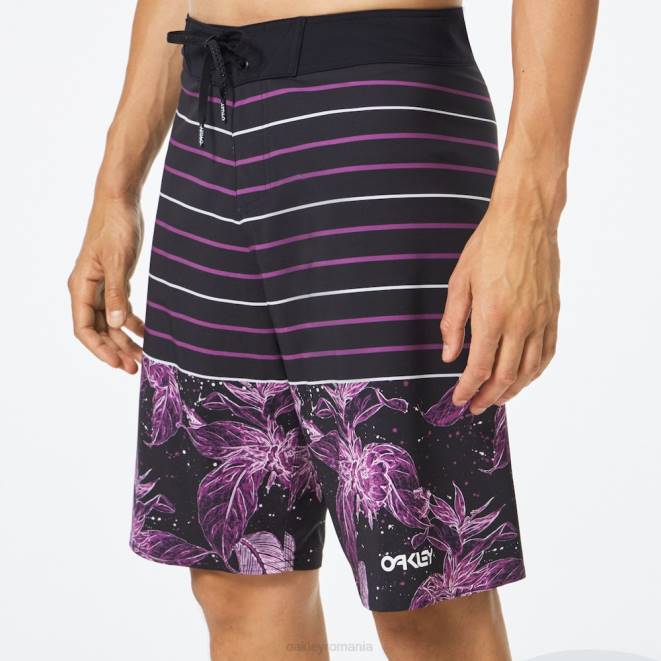Oakley floare violet/dungă boardshort retro split 21 haine 620J2783