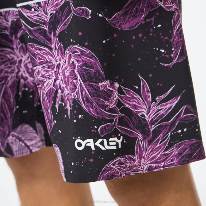Oakley floare violet/dungă boardshort retro split 21 haine 620J2783