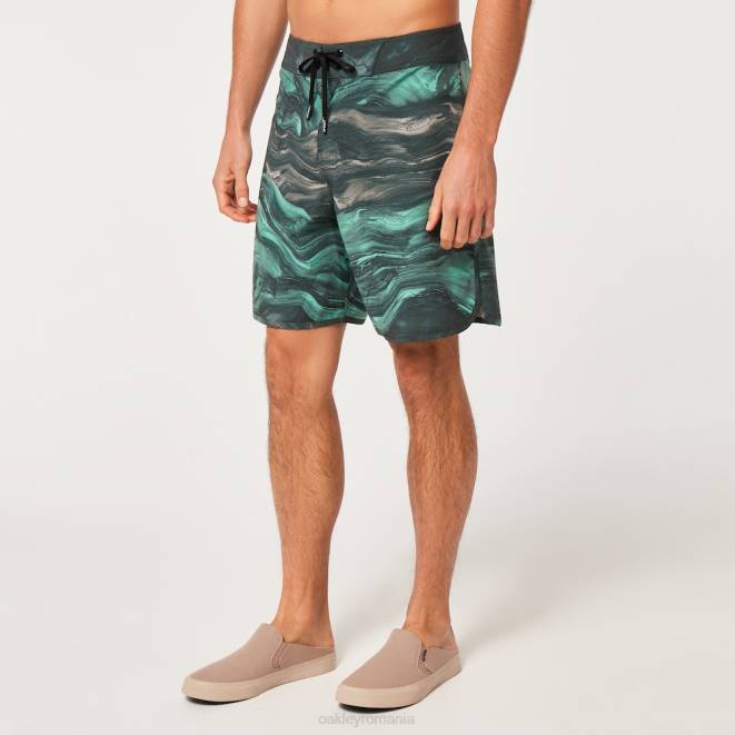 Oakley magmă verde mentă boardshort cu marmură swirl 19\". haine 620J2907