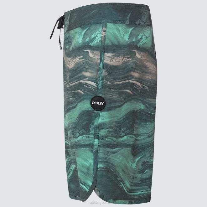 Oakley magmă verde mentă boardshort cu marmură swirl 19\". haine 620J2907