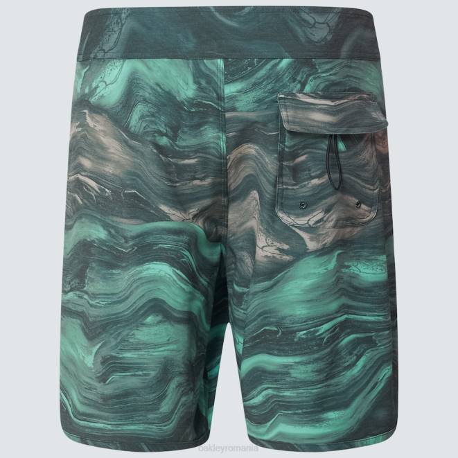 Oakley magmă verde mentă boardshort cu marmură swirl 19\". haine 620J2907