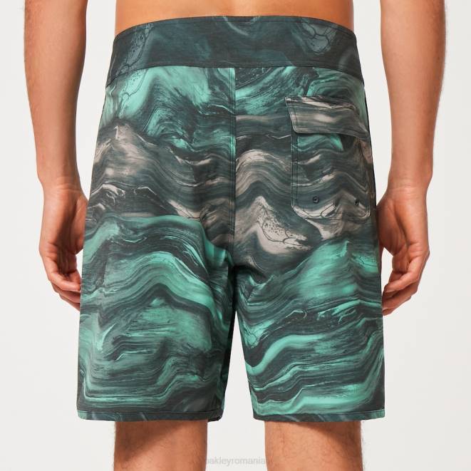 Oakley magmă verde mentă boardshort cu marmură swirl 19\". haine 620J2907