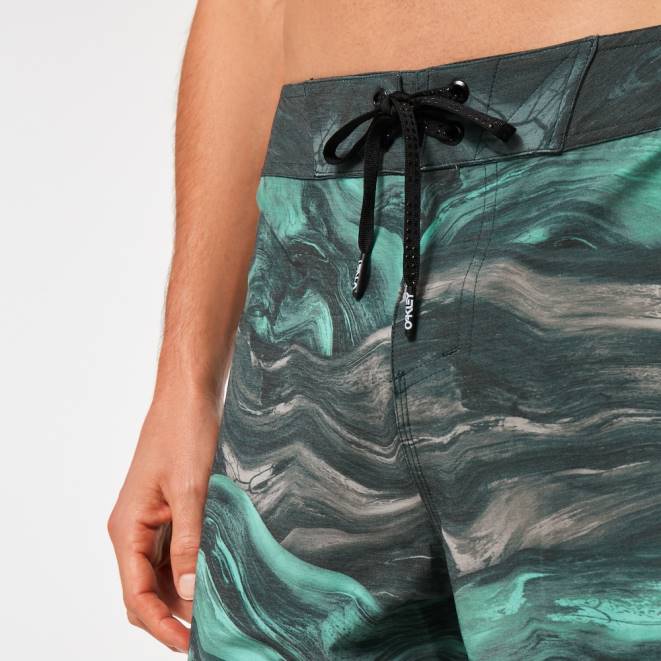 Oakley magmă verde mentă boardshort cu marmură swirl 19\". haine 620J2907