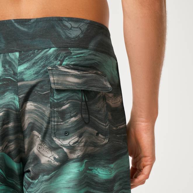 Oakley magmă verde mentă boardshort cu marmură swirl 19\". haine 620J2907