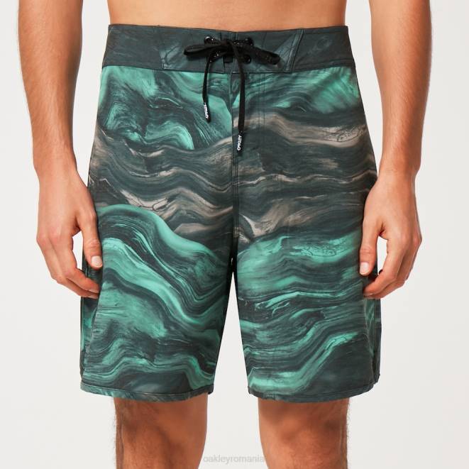 Oakley magmă verde mentă boardshort cu marmură swirl 19\". haine 620J2907