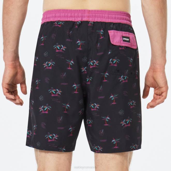 Oakley negru tonal Tropics b1b rc 18\" scurt de plajă haine 620J2780