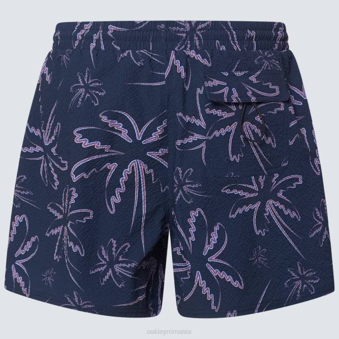 Oakley trei linii palme albastre deco palms rc beachshort haine 620J2916