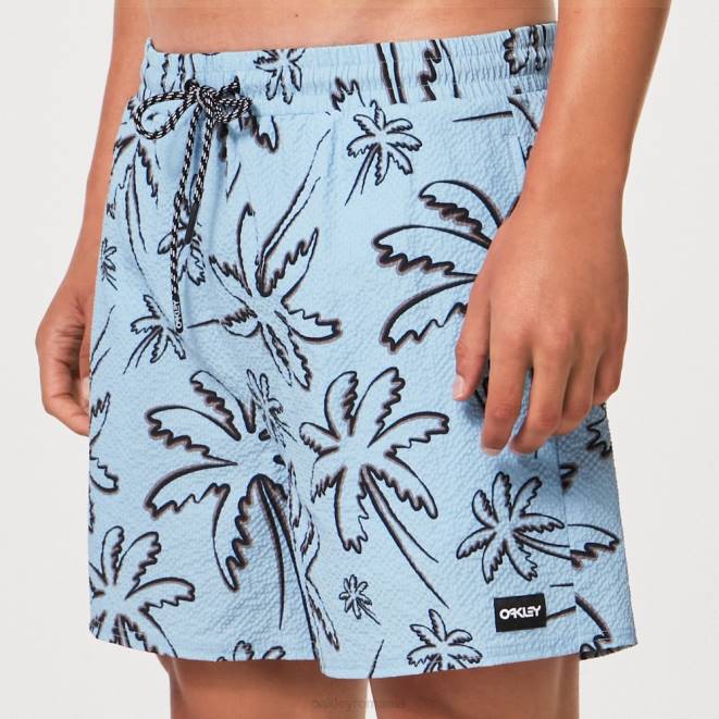 Oakley trei linii palme albastru deschis deco palms rc beachshort haine 620J2917