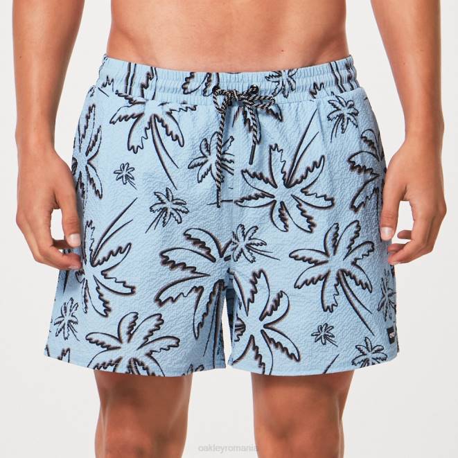 Oakley trei linii palme albastru deschis deco palms rc beachshort haine 620J2917