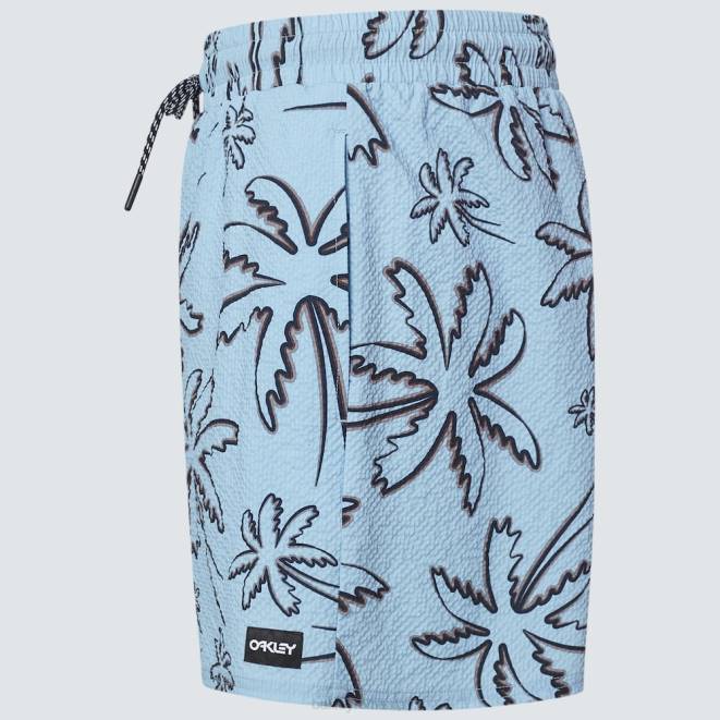 Oakley trei linii palme albastru deschis deco palms rc beachshort haine 620J2917