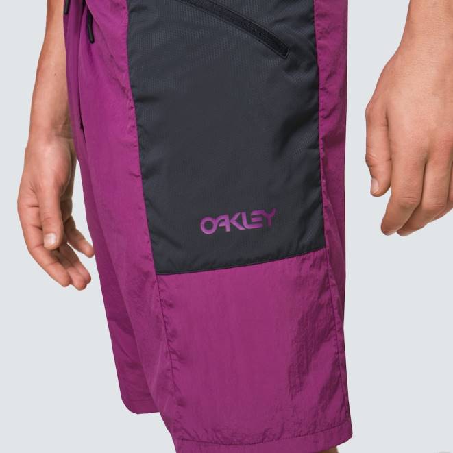 Oakley violet închis pantaloni scurți retro lite împachetabili haine 620J2883