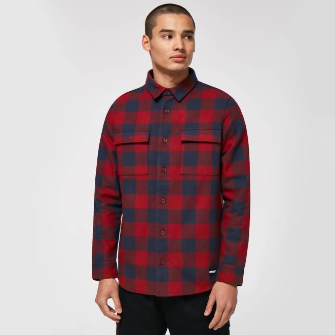 Oakley cec roșu fathom/fer purta flanel confortabil haine 620J2465