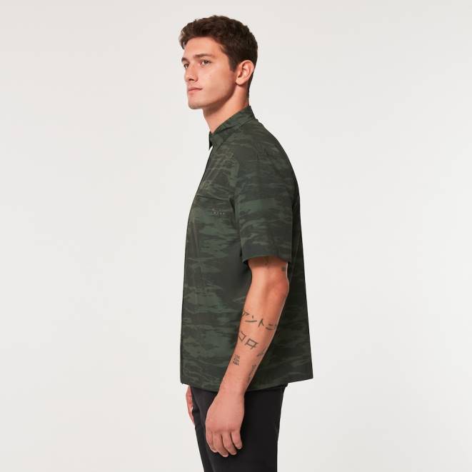 Oakley perie tigru camo verde cămașă rc toată ziua haine 620J2242