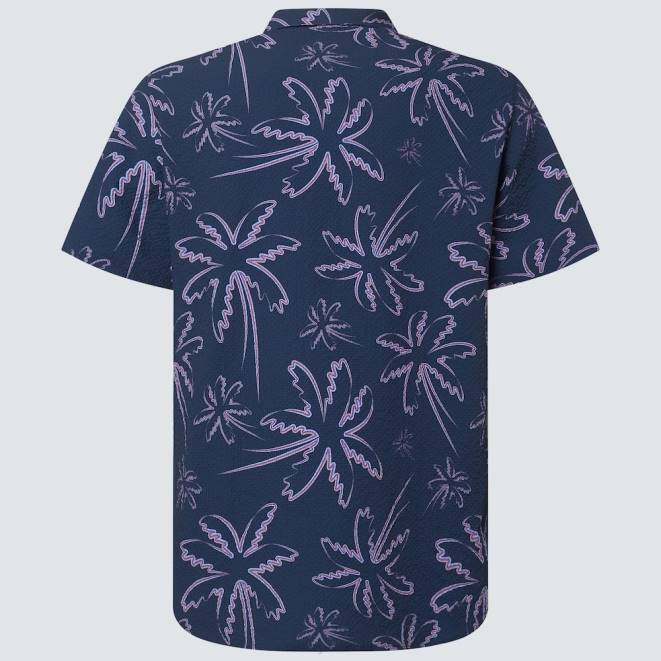 Oakley trei linii palme albastre deco palms rc ss buton jos haine 620J2594