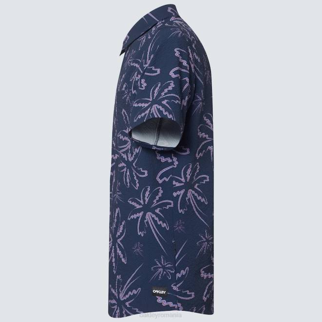 Oakley trei linii palme albastre deco palms rc ss buton jos haine 620J2594