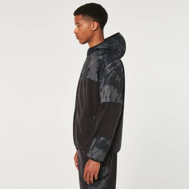 Oakley imprimeu td negru/munte hanorac wanderlust fz haine 620J2305