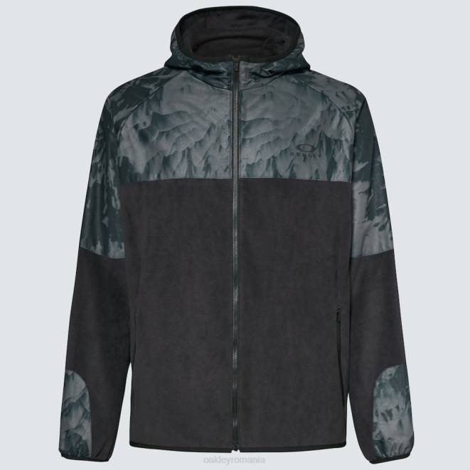 Oakley imprimeu td negru/munte hanorac wanderlust fz haine 620J2305
