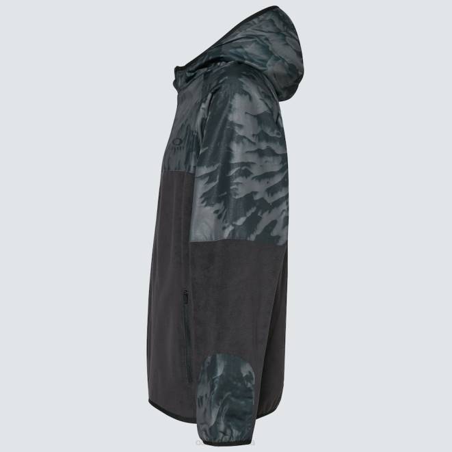 Oakley imprimeu td negru/munte hanorac wanderlust fz haine 620J2305