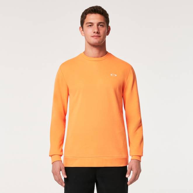 Oakley portocaliu moale hanorac vintage pentru echipaj haine 620J2144