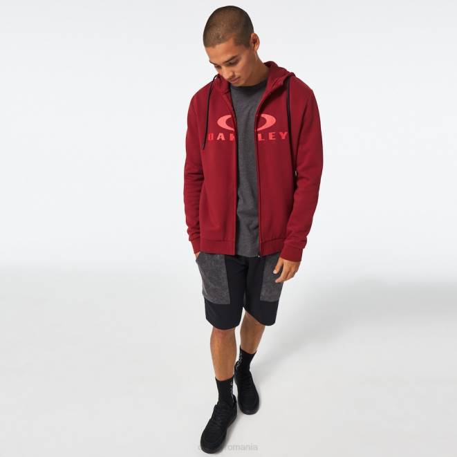 Oakley roșu de fier hanorac bark fz 2.0 haine 620J2257
