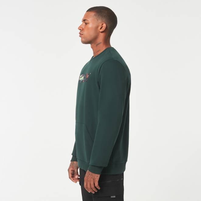 Oakley verde de vânător floral splash b1b crew haine 620J2125