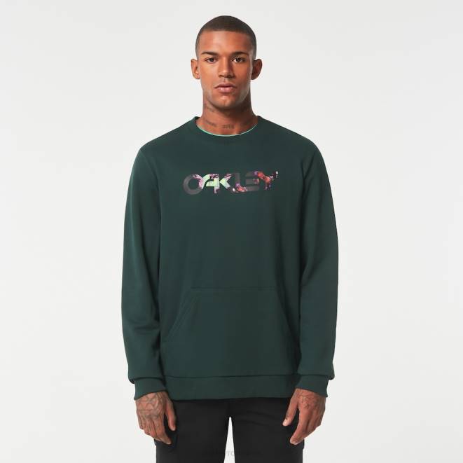 Oakley verde de vânător floral splash b1b crew haine 620J2125