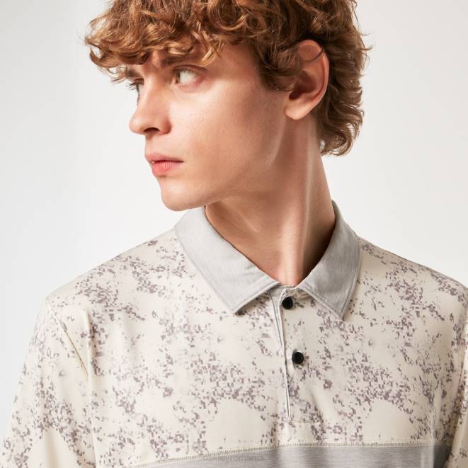 Oakley alb arctic polo cu bloc de nisip haine 620J2184