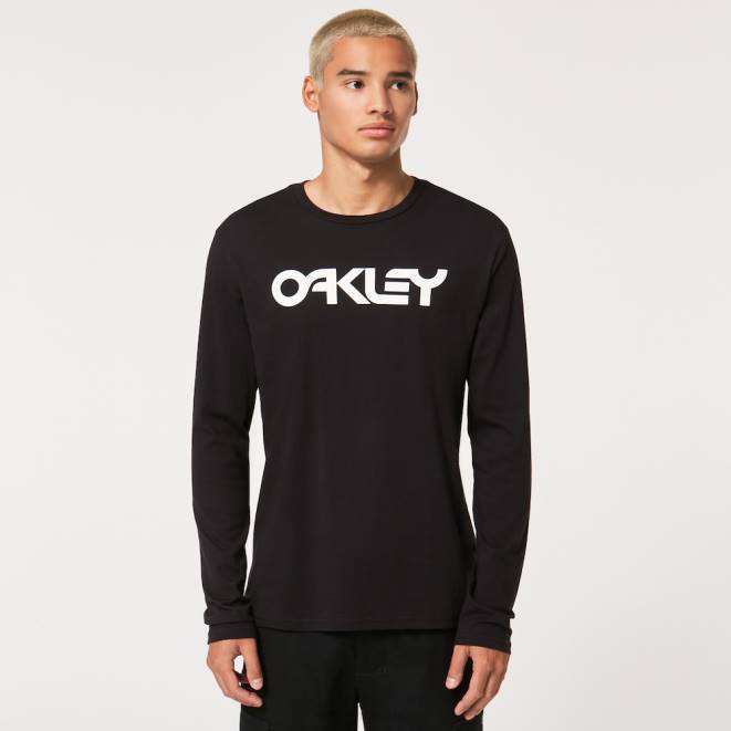 Oakley alb negru mark ii l/s tee 2.0 haine 620J2584