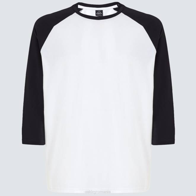 Oakley alb/negru relax raglan 3/4 tee haine 620J2469