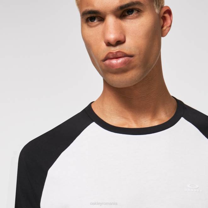 Oakley alb/negru relax raglan 3/4 tee haine 620J2469