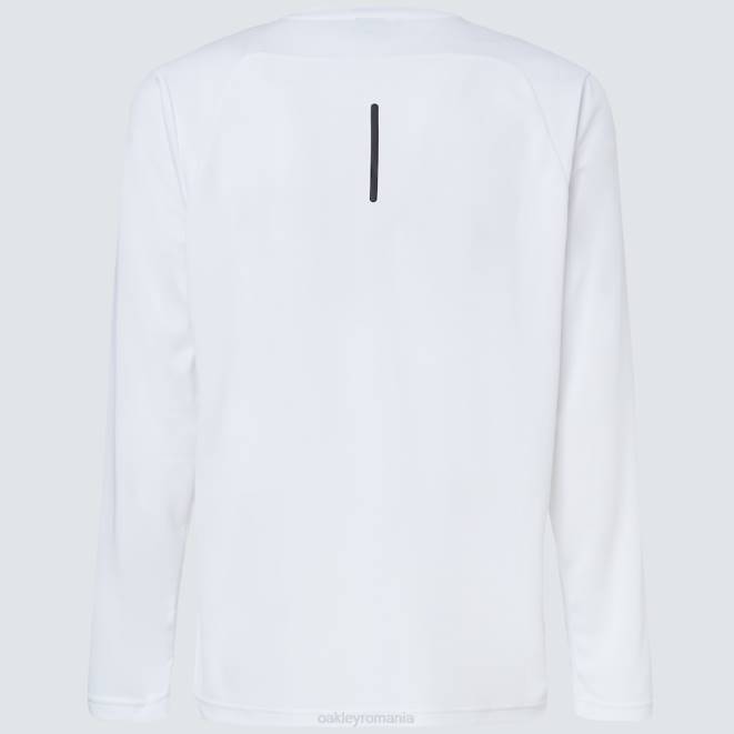 Oakley alb tricou cu mânecă lungă pentru antrenament de bază haine 620J2409