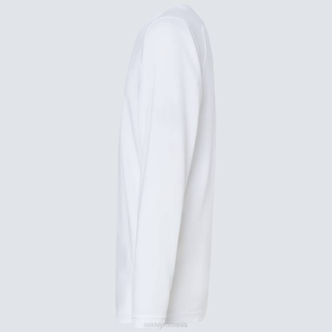 Oakley alb tricou cu mânecă lungă pentru antrenament de bază haine 620J2409
