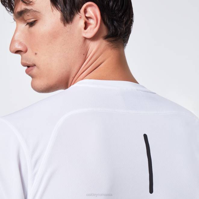 Oakley alb tricou cu mânecă scurtă pentru antrenament de bază haine 620J2407