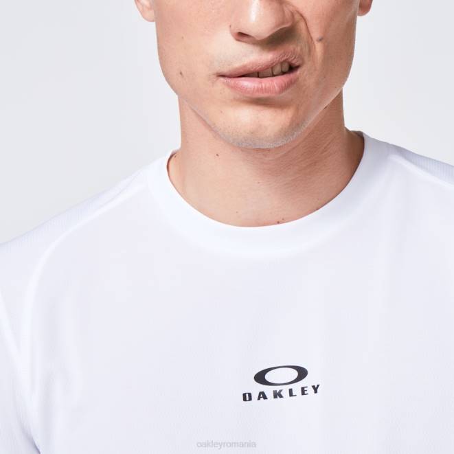 Oakley alb tricou cu mânecă scurtă pentru antrenament de bază haine 620J2407
