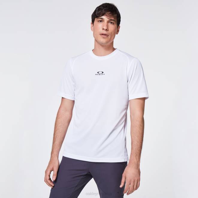 Oakley alb tricou cu mânecă scurtă pentru antrenament de bază haine 620J2407
