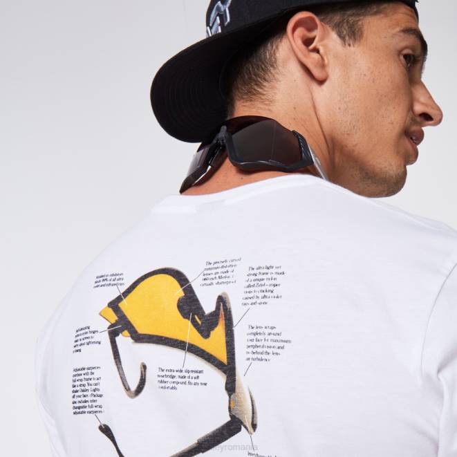 Oakley alb tricou heritage eyeshade haine 620J2416