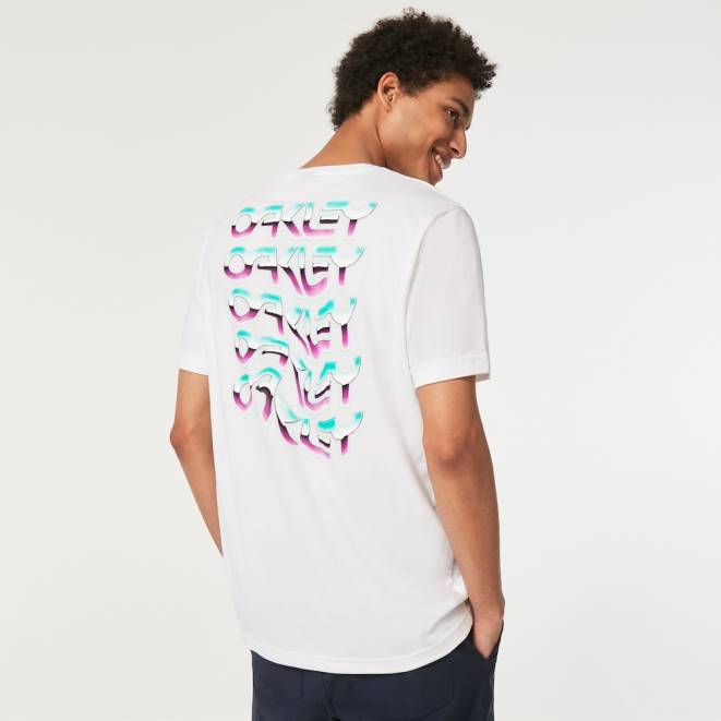 Oakley alb tricou twisted wave b1b rc haine 620J2569