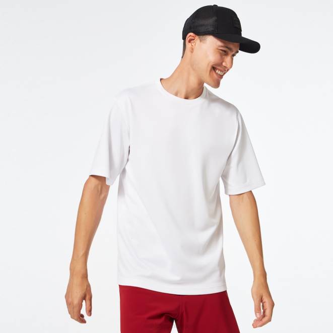 Oakley alb umflă lf uv rashguard haine 620J2490