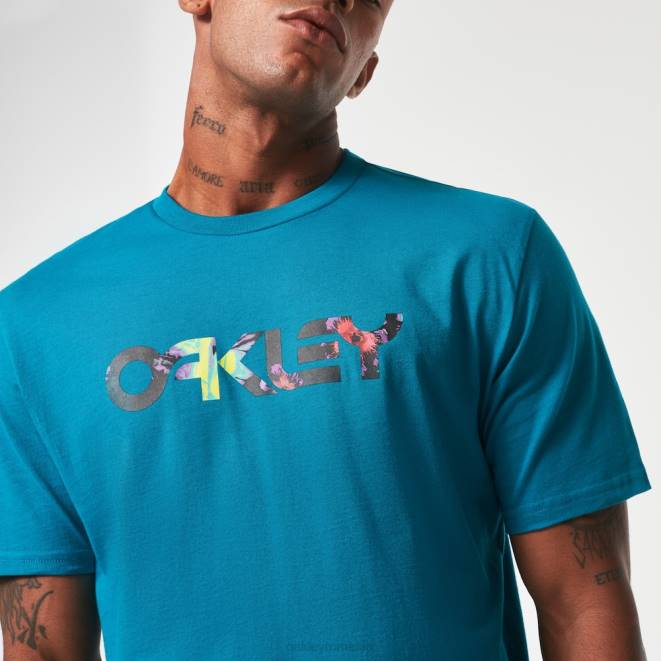 Oakley albastru aurora tricou floral splash b1b haine 620J2116