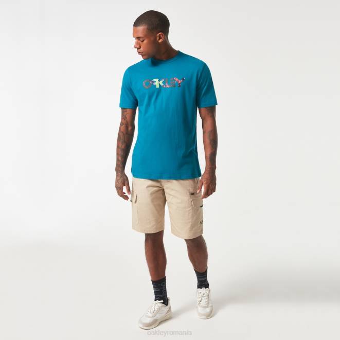 Oakley albastru aurora tricou floral splash b1b haine 620J2116