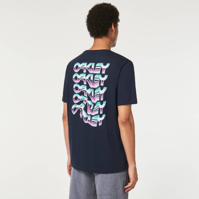 Oakley bânză tricou twisted wave b1b rc haine 620J2570