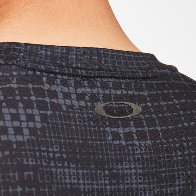 Oakley camo spațial negru tricou științifico-fantastic bark all-over haine 620J2467