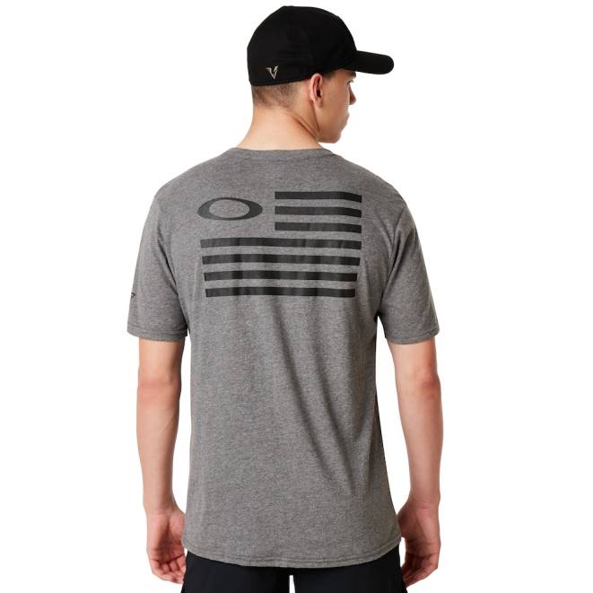 Oakley cenușiu atletic Heather si flag tee haine 620J2398