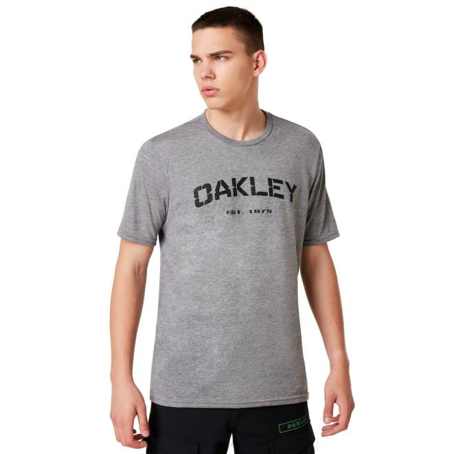 Oakley cenușiu atletic Heather si indoc tee haine 620J2394